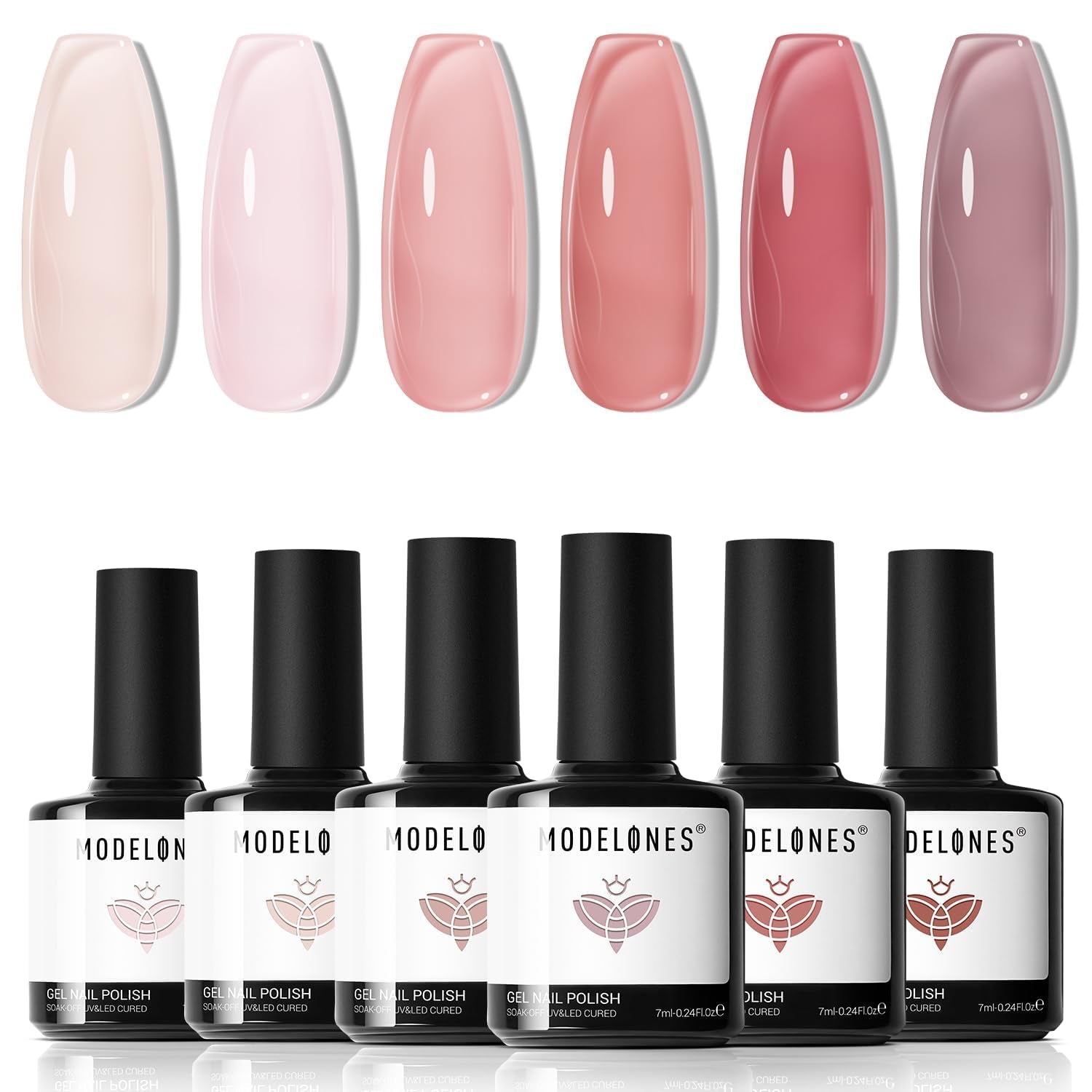 Color Changing Gel Nail Polish, 6 Colors Orange Blue Purple Pink Neon Mood Temperature Change Gel Polish Set Soak off DIY Home Nail Art Gift